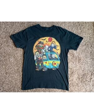 Horror Gang In Mystery Machine Adult Size M Freddy Chucky Jason Leatherface